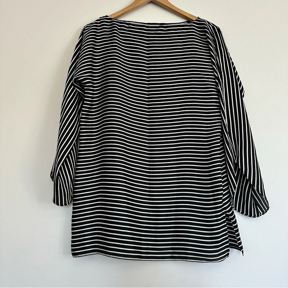 Lauren Ralph Lauren Tunic Blouse Striped Size: XS